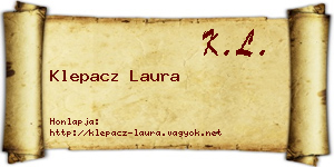 Klepacz Laura névjegykártya